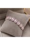 Women's Pink Stone Stylish Bracelet – Round Cut Sparkling Stone, Zircon Detailed Elegant and Glamorous Bracelet - 2