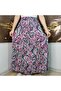 Elastic Waist 3-Layer Ruffle Viscose Fabric Skirt, Mevlana Long Cotton Skirt, Size 38-44 - 2