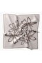 Twill Silk Scarf Bloom Dark Gray - 5