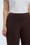 Inner Belt Lycra Loose Leg Comfortable Fit Plus Size Women's Pants - Brown 5XL - 6