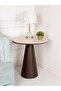 Side table, iron, marble substitute surface - 2