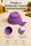 Rice Mold with Rose Pattern and Handle, Practical for Portioning and Serving (1 Piece) - 3