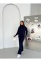 Women's Knitwear Double Set Turtleneck Long Sleeve Sweater Spanish Flared Pants Stylish Casual Combination - 6