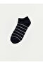 Alita City 3-Pack Women's Booties Socks with White Stripes and a Difference in Color - 3