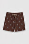 Ds Damat Regular Fit Brown Shorts Swimwear - 5