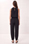 Bead Detailed Woven Top and Bottom Set Lby0065 Black - 7