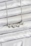 316L Steel Chain Silver Color Openable Clover Model Women's Necklace