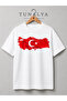 Tunalya Ataturk and Turkish Flag August 30Th October 29Th April 23Rd Designed Premium Printed Unisex Cotton National Day T-Shirt