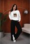 Women's Old School Vintage Printed Comfortable Fit Crew Neck White Sweatshirt - 3