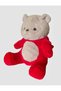Hooded Cute Red Teddy Bear 40 cm Cute and Comfortable: Plush Sleeping Pillow and Hugging Companion Decoration - 3