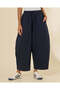 Women Navy Barrel Pants