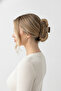 Modern Matte Brown Rectangular Hair Clip - Stylish and Convenient Hair Accessory - 3