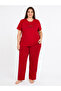 Plus Size Summer Awesome Red Pajama Set