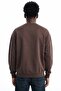 Men's Regular Long Sleeve Coffee Basic Sweatshirt - 5