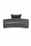 Modern Dark Gray Glossy Surface Hair Claw Clip Stylish and Convenient for Women