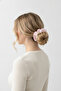 Pink and White Ruffled Rubber Clip with Cute Rabbit Figure Children's Hair Accessory - 3