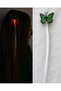Green Color Butterfly Figured Illuminated Side Buckle - 2