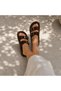 New Season Model Orthopedic Women's Slippers with Two Buckles - 2