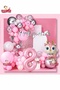 Luxury Deer Foil Pink 8 Year Old Foil Birthday Concept Birthday Decoration for Girls