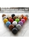 15 Pcs Plastic Round Ball Button Bright White Cabinet Furniture Kitchen Cupboard Drawer Handle Knob Handles - 6