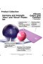 Pilates Mat with Shawl (8 mm) - Purple+ Ebru Pilates Ball 20 cm (Purple)+Ebru 65cm Purple Pilates Ball