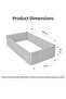 Crib Side Protector Single Piece 70X130 cm 100% Cotton 400 cm Protective Gray Polka Dot Baby Side Protection - 3