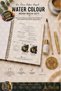 Premium Guided Watercolor Hobby Set Watercolor Workbook Notebook a Paris Cage Imaginary (Glue, - 6