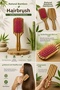 Natural Bamboo Hair Brush Antistatic Massage Effective Wooden Comb - 2
