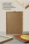 Single Wooden Table Sign with the Word Allah Written - Natural Wood Framed Home and Business Sign - 5