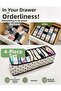 Set of 4 11-Compartment Drawer Accordion Organizer for Socks and Underwear Organizer m 40X16X12 cm