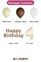 -4- Age Retro Happy Birthday Banner Themed Balloon Bundle 20 Pieces - 2