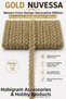 Gold Essa Wicker Cross Design Decorative Ribbon 10 Meters Packaging Decoration Ribbon - 5