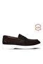 York I Men's Leather Brown Suede Comfort