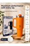 Fredo Sip Voyage Steel Thermos with Straw 900 ml – Double Walled Vacuum Stainless Steel Cold & Hot Beverage Thermos