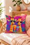 غطاء وسادة مزخرف بنمط الزرافة مع النظارات، ديكور استوائي، مقاس 43x43 سم - 7