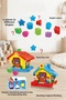 Educational Garden House Designed Thinking Developmental 6 Piece Shape Matching Find and Plug Toy Set - 4
