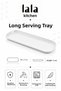 Long Presentation Plate 46X17 cm Melamine Set of 2 - Pita Meat Bread Chicken Appetizer Serving Plate - 7