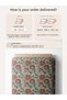 100% Cotton Satin Fabric 100X155 cm Cream Background Color Flower Patterned Decorative Patchwork Fabric - 3