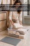 2-Piece 20Lt Lockable Lid Storage Box - Elora Multi-Purpose Cabinet Organizer Organizer Box Gray - 4