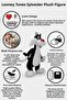 Sylvester Plush Figure Looney Tunes |   43 cm |   Soft Sleep and Playmate |   A Gift Suitable for All Ages - 2
