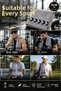 Gray 30X100 cm 100% Cotton 450 Gsm Sports Towel Fitness Gym Boxing Tennis Golf Face Towel Washable - 3