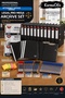Lawyer Office Series Mega Black Archive Set |   10 Pack Pouch Folders + 200 Ring Binders + 25 Wide Folders + Secretary Folder + Pen Set + Sticky Note Paper