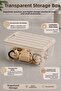 6-Piece Elora Storage Box - 800ml Lockable Lid Jewelry Makeup Organizer Closet Organizer Beige - 3