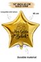 18 Inch Gold Star Foil Balloon |   Welcome Baby Rainbow Printed |   Newborn Baby Shower Hospital Room Decoration Balloon