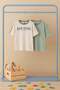 Ecru-Green 2-Pack Boys' Striped Knitted T-Shirt Tkdss26Ts00037 - 6