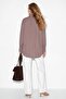 Mink Ribbed Shoulder Tunic Shirt Tdrss26Go00043 - 8