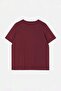 Bordo Eğlenceli Baskılı Regular Fit Büyük Beden T-shirt TBBSS26BF00073 - 7