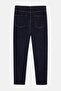 Koyu Mavi Yüksel Bel Ekstra Esnek Push Up Yırtmaçlı Bilek Boy Skinny Jeans TBBSS26CJ00048 - 6