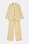 Yellow Oversize Pocket Detailed Top and Bottom Muslin Set Tdrss26Au00046