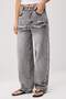 Gri Yırtık Detaylı Yüksek Bel Wide Leg Jeans TWOSS26JE00353 - 3